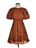 Line & Dot 100% Polyester Brown Casual Dress Size XS - photo 1