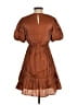 Line & Dot 100% Polyester Brown Casual Dress Size XS - photo 2
