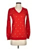 J.Crew Factory Store Polka Dots Red Pullover Sweater Size XS - photo 1