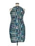 Rouge Graphic Teal Blue Cocktail Dress Size 2X - photo 2