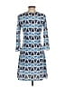 Jean-Pierre Klifa Graphic Blue Casual Dress Size XS - photo 2