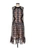 BCBGMAXAZRIA Print Blue Cocktail Dress Size S - photo 1