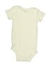 Gerber 100% Cotton Solid Ivory Short Sleeve Onesie Size 6-9 mo - photo 2