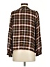 Madewell Plaid Brown Long Sleeve Blouse Size S - photo 2