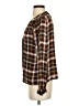 Madewell Plaid Brown Long Sleeve Blouse Size S - photo 5