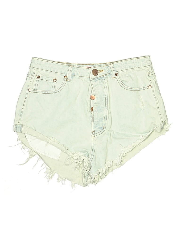 Pre-owned Signature 8 Denim Shorts In Blue