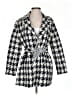 Theory Houndstooth Gray Ivory Wool Coat Size 00 (tall) - photo 1