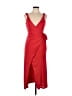 Cinq à Sept 100% Polyester Red Cocktail Dress Size 6 - photo 1