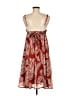 213 Industry 100% Polyester Paisley Red Orange Cocktail Dress Size M - photo 2