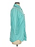 Worth Teal 3/4 Sleeve Button-Down Shirt Size 8 - photo 4