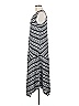 Chico's Stripes Gray Casual Dress Size Med (1) - photo 5