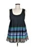 Deletta Blue Sleeveless Blouse Size M - photo 1