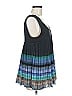 Deletta Blue Sleeveless Blouse Size M - photo 4