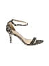 Sam Edelman Animal Print Silver Black Sandals Size 7 1/2 - photo 1