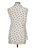 Anne Klein 100% Polyester Polka Dots Ivory Sleeveless Blouse Size 6 - photo 2