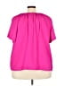 Worthington 100% Polyester Pink Short Sleeve Blouse Size 3X - photo 2