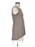 Logo Layers Gray Sleeveless Blouse Size XXS - photo 4
