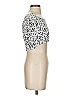 Sugar & Cream 100% Viscose Silver White Short Sleeve Top Size S - photo 4