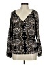 Ella Moss Black Long Sleeve Blouse Size M - photo 1