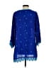 John Mark Blue 3/4 Sleeve Blouse Size S - photo 2
