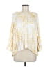 Alfani 100% Polyester Yellow 3/4 Sleeve Blouse Size M - photo 1