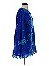 John Mark Blue 3/4 Sleeve Blouse Size S - photo 4