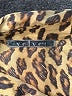 Velvet Animal Print Brown 3/4 Sleeve Blouse Size M - photo 7