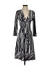 BCBGMAXAZRIA Stripes Gray Casual Dress Size S - photo 1