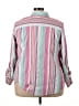 Foxcroft Stripes Pink Long Sleeve Button-Down Shirt Size 22W - photo 2