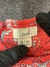 Peek... 100% Rayon Paisley Red Dress Size 6-12 mo - photo 3