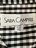 Sara Campbell Checkered-gingham Black 3/4 Sleeve Button-Down Shirt Size XS - photo 7