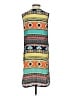 uncle frank 100% Polyester Graphic Teal Casual Dress Size XS - photo 2