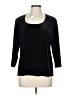 Bianca Nygard Black 3/4 Sleeve Top Size L - photo 1
