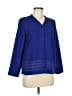 Positive Attitude 100% Polyester Blue Cardigan Size 8 - photo 1