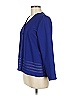 Positive Attitude 100% Polyester Blue Cardigan Size 8 - photo 5