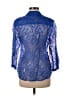 Erika 100% Polyester Blue 3/4 Sleeve Blouse Size M - photo 2