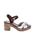 Eric Michael Brown White Sandals Size EU 41 - photo 1