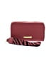 Mangano 100% Leather Burgundy Leather Clutch One size - photo 1