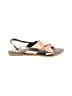 London Rebel 100% Leather Tan Gold Sandals Size 5 - photo 1