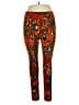 Lularoe Print Brown Leggings Size 1X (Tall & Curvy) - photo 1