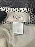 Ann Taylor LOFT Outlet Chevron-herringbone Silver Casual Skirt Size 12 - photo 4