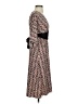 Max Studio Print Brown Casual Dress Size S - photo 4
