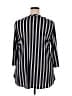 Torrid Stripes Black 3/4 Sleeve Blouse Size 2X Plus (2) - photo 2