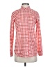 J.Crew Checkered-gingham Red Long Sleeve Button-Down Shirt Size 2 - photo 1