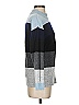 decker Color Block Blue Turtleneck Sweater Size XS - photo 4