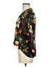 The Odells 100% Rayon Floral Black 3/4 Sleeve Blouse Size XS - photo 5