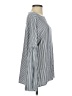 BeachLunchLounge 100% Rayon Stripes Silver Long Sleeve Blouse Size S - photo 4