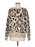 Vintage X America Animal Print Silver Pullover Sweater Size M - photo 1