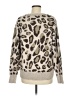 Vintage X America Animal Print Silver Pullover Sweater Size M - photo 2