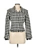 Victoria Pappas Houndstooth Ivory Jacket Size 6 - photo 1